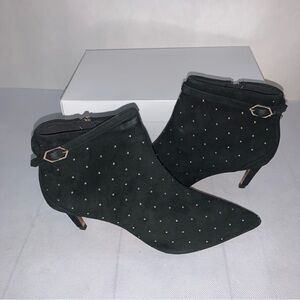 Ted Baker Curved Pointed Toe Black Bootie NIB